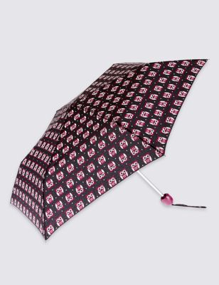 Ollie Owl Print Compact Umbrella with Stormwear&trade;